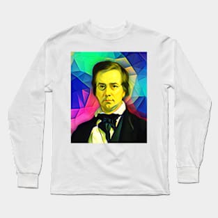 George Perkins Marsh Colourful Portrait | George Perkins Marsh Artwork 6 Long Sleeve T-Shirt